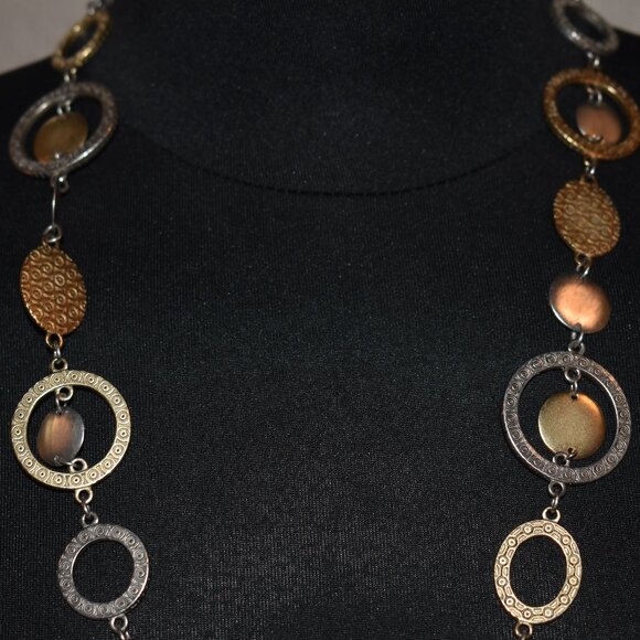 Premier Designs Gold & Silver Toned Necklace - Picture 3 of 4
